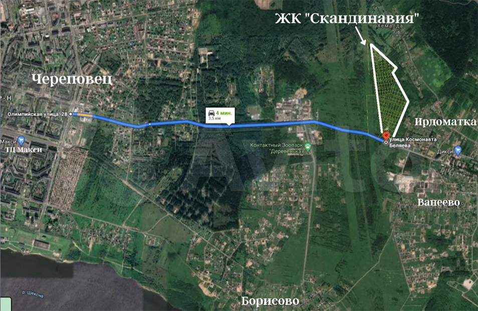 Кадастровая карта череповец ирдоматка